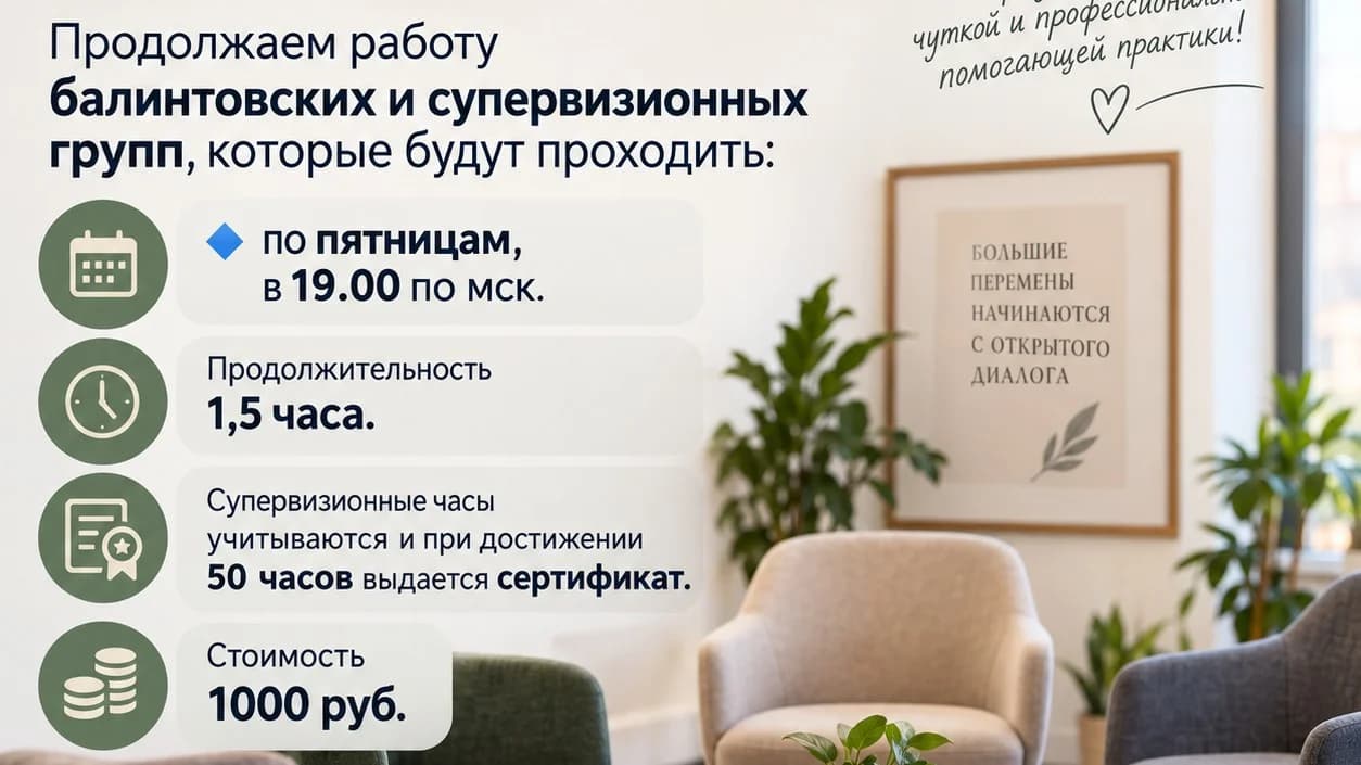 Балинтовская и супервизионная группа