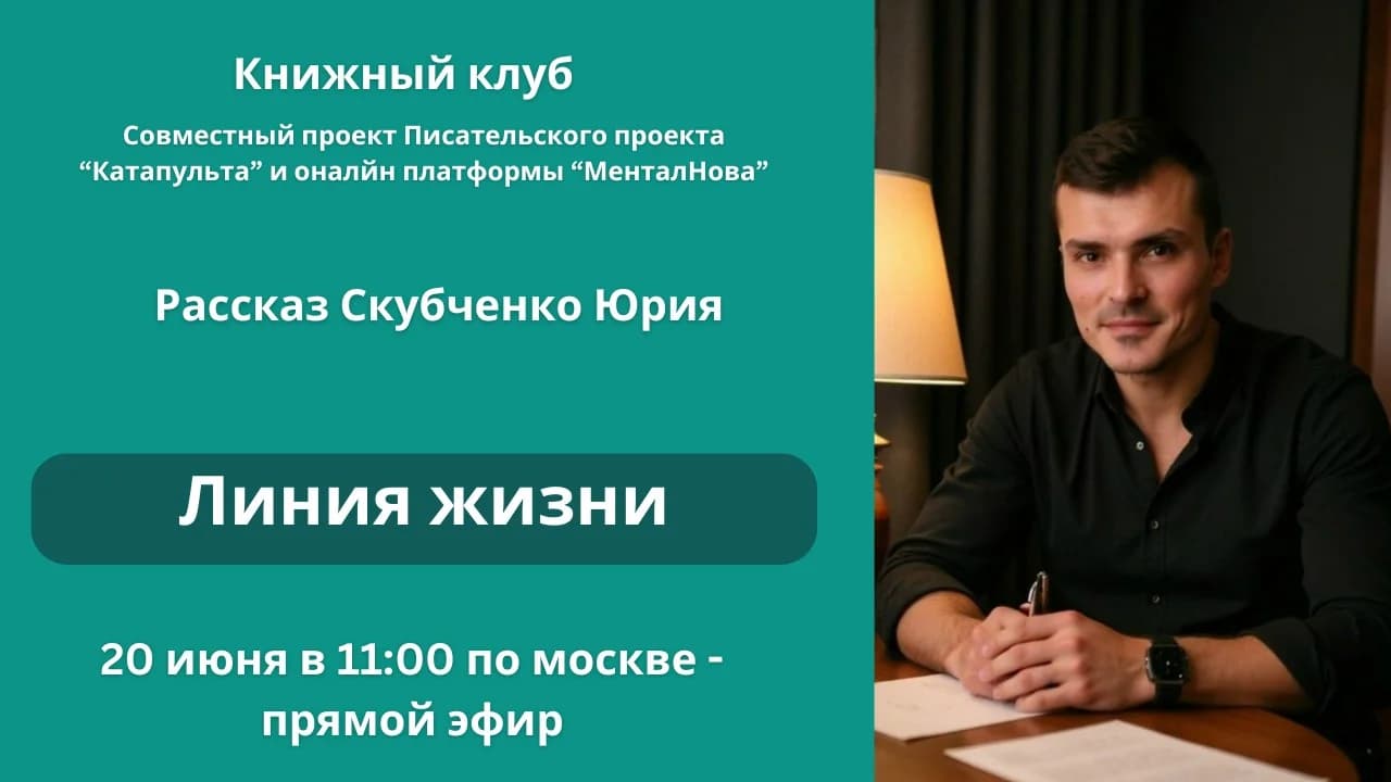 Книжный клуб с Скубченко Юрием и его рассказом "Линия жизни"