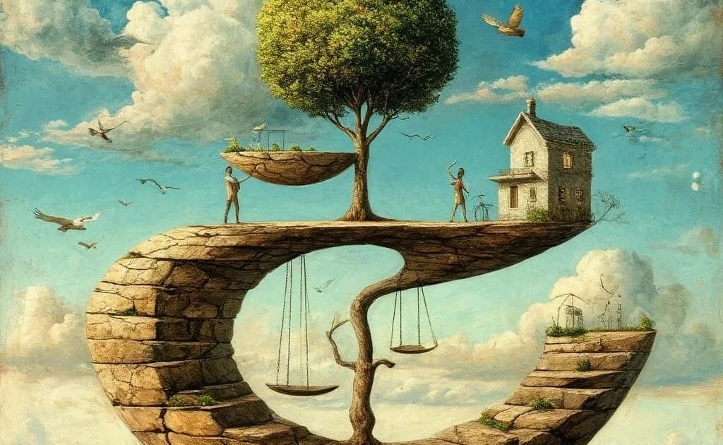 Баланс появляется там, где вы перестаëте измерять себя делами.