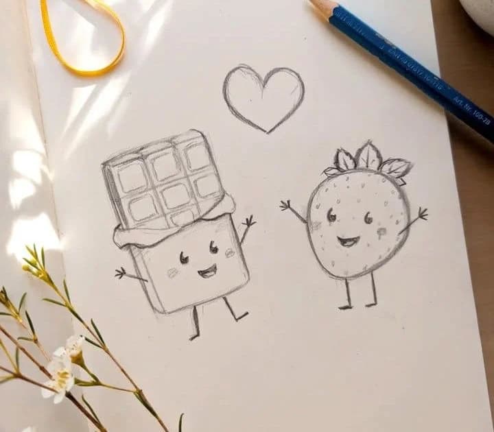 Рисунки на полях.