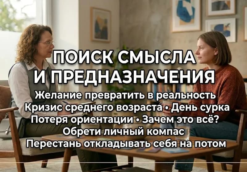 Поиск смысла и своего предназначения. Преврати желания в реальность