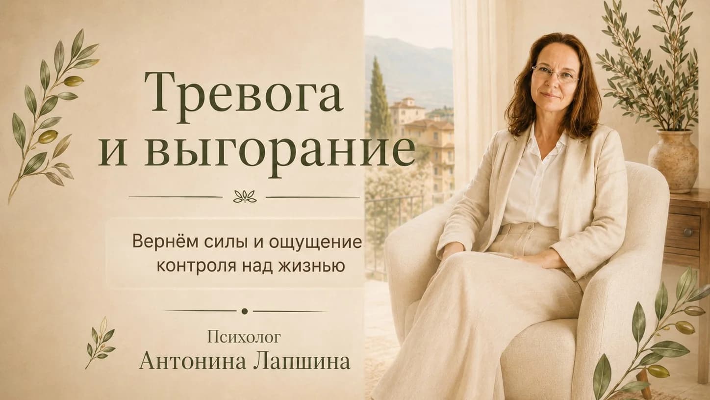 Тревога и эмоциональное выгорание: вернуть силы и перестать жить в постоянном напряжении